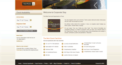 Desktop Screenshot of corporatestay.co.in